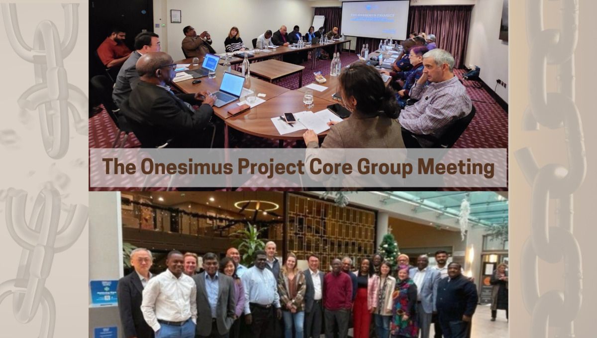 The Onesimus Project Core Group Meeting